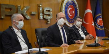 ÇALIŞMA VE SOSYAL GÜVENLİK BAKANI VEDAT BİLGİN TÜRK-İŞ’İ ZİYARET ETTİ