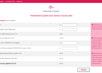 Finansman Gider Kısıtlaması Hesaplama Uygulaması