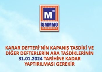 KARAR DEFTERİ’NİN KAPANIŞ TASDİKİ VE DİĞER DEFTERLERİN ARA TASDİKLERİ 31.01.2024